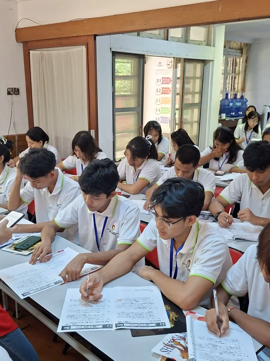 大樹日本語学校での授業風景